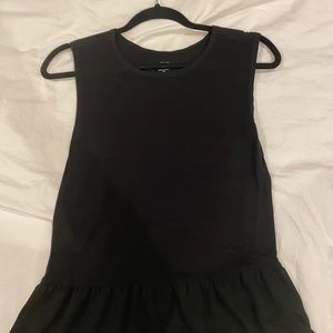 Black Peplum Top